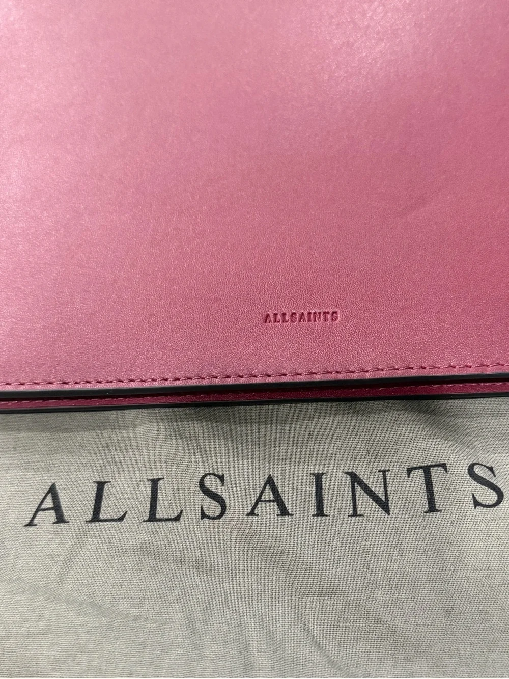 All Saints Denbigh Wallet in Burnt Sienna Red - New - Picture 3 of 15